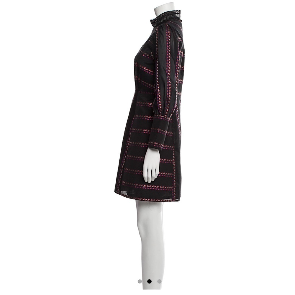 SANDRO Sibel Mock Neck Long Sleeve Dress - Picture 2 of 14